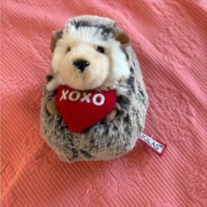 Douglas Spunky Hedgehog valentines plush 6”
